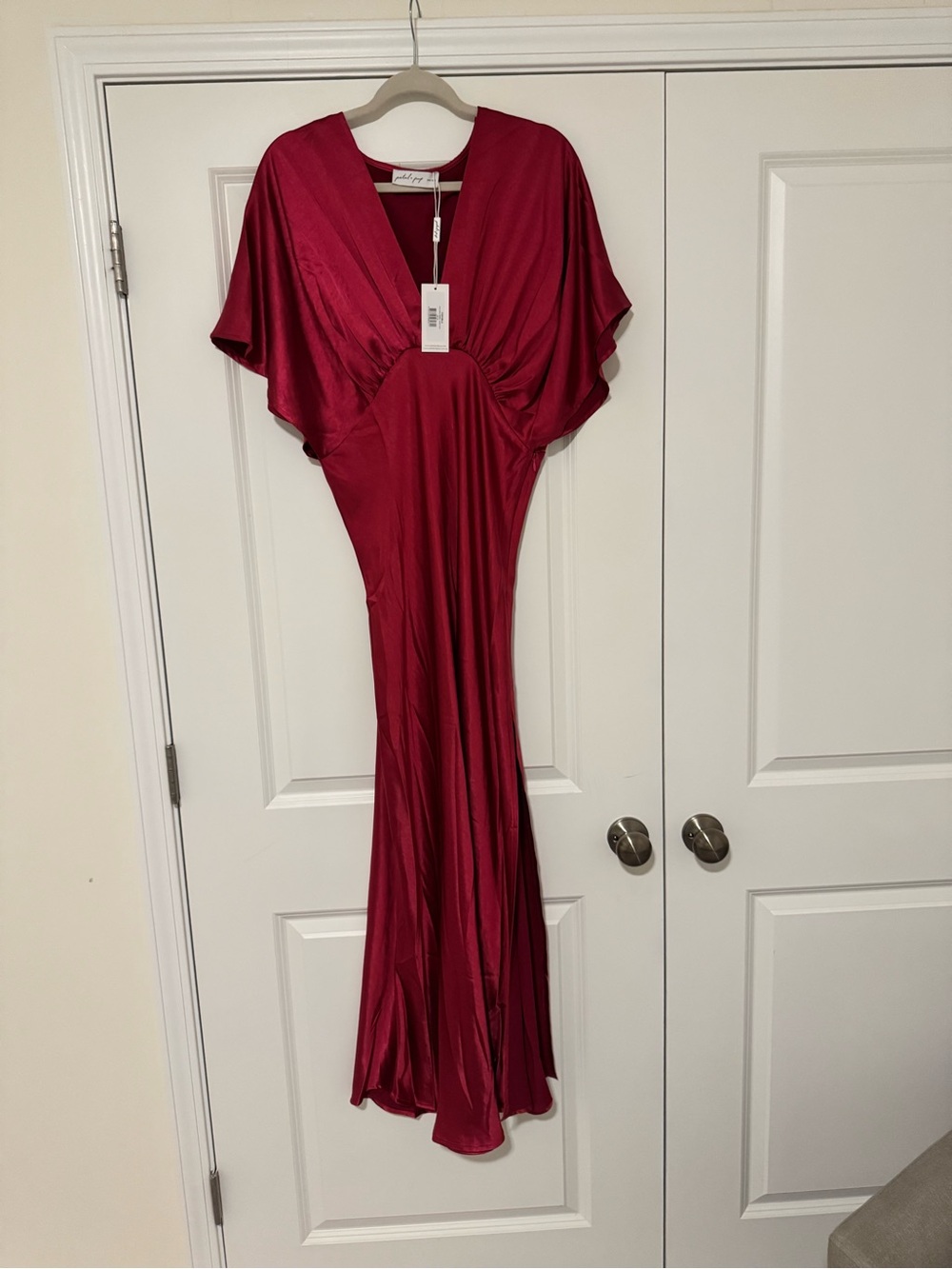 Petal & Pup ruby wine maxi dress